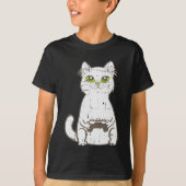 T-shirt Gamer Cat Video Game Controller Cute Gaming Geek G (Devant)