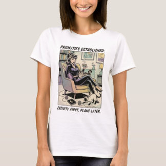T-shirt Gamer Catwoman Retro 