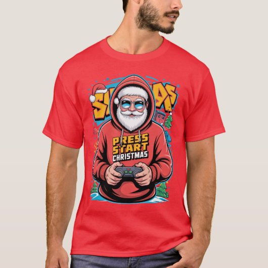 T-shirt Gamer Christmas Gifts for Console Lovers (Devant)
