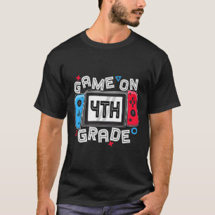 T-shirt Gamer Ck À L'école Drôle De Jeu Sur 4e Classe Enfa