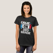 T-shirt Gamer Ck To School Funny Game 3rd Grade Kids Boys  (Devant entier)