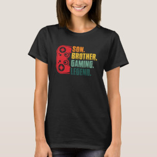 T-shirt Gamer Contrôleur Jeu Son Frère Jouer Sarca