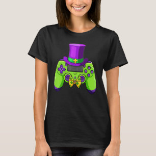 T-shirt Gamer Controller Mardi Gras Festival Carnival Boys