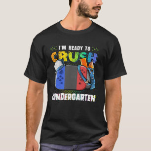 T-shirt Gamer Crush Kindergarten Jouer De Retour Thé À L'É