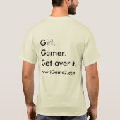 T-shirt Gamer de fille (Dos)