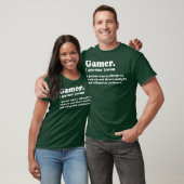 T-shirt Gamer Definition Funny Jeu vidéo de jeu (Unisexe)