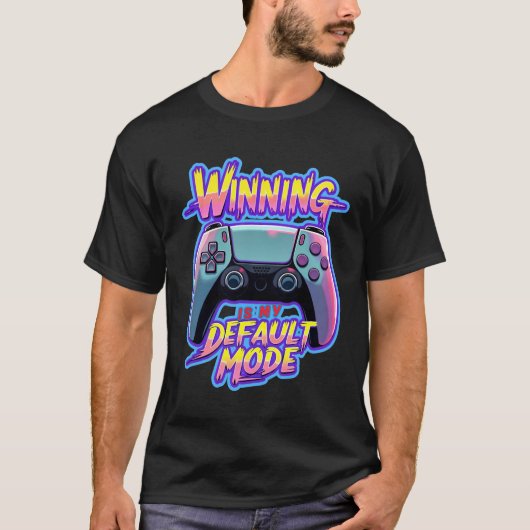 T-shirt Gamer Design: Winning Mode (Devant)