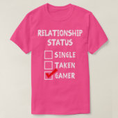 T-shirt Gamer d'état de relation (Design devant)