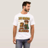 T-shirt Gamer déverrouillé de niveau 3e - Pixel Ad (Devant entier)