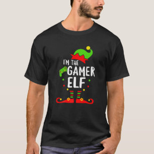 T-shirt Gamer Elf Family Matching Christmas Xmas Vidéo Gam