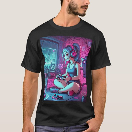 T-shirt Gamer fille (Devant)