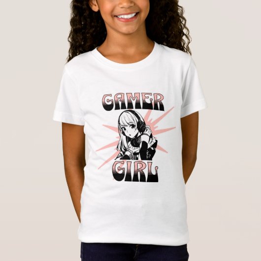 T-Shirt Gamer fille | Jeux (Devant)