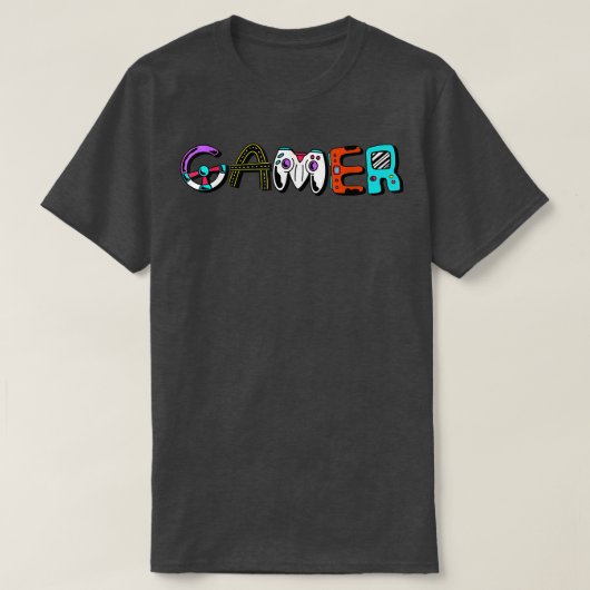 T-shirt Gamer Forever Skeleton pour toujours Jeu Vidéo T-S (Design devant)