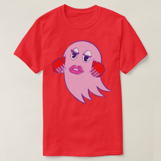 T-shirt Gamer Ghost Pink (Design devant)
