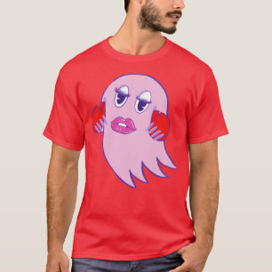 T-shirt Gamer Ghost Pink