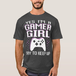 T-shirt Gamer Girl Shirt Funny Game Girl Video Gaming Shir
