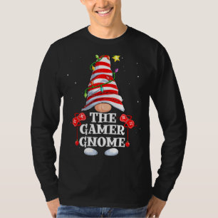 T-shirt Gamer Gnome Shirt Funny Christmas Group Matchi