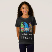 T-Shirt Gamer Gnomes Jouer Avec Mes Gnomes (Devant entier)