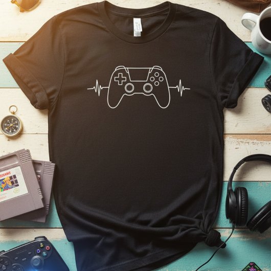T-shirt Gamer Heartbeat