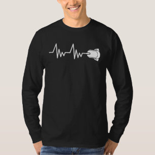 T-shirt Gamer Heartline Jeu Vidéo ligne de cœur avec jeu
