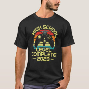 T-shirt Gamer Hommes Garçon Diplôme de niveau secondaire C