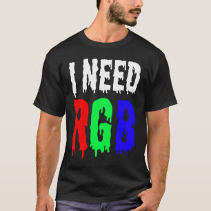 T-shirt Gamer J'Ai Besoin RGB