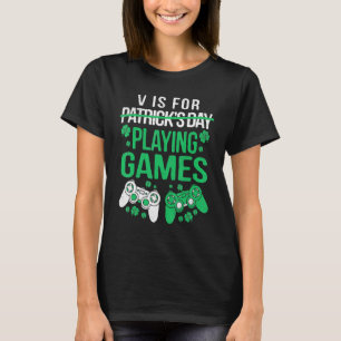 T-shirt Gamer Jeu Hommes Garçons Jouer Jeux Amusants St Pa