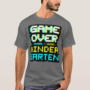 T-shirt Gamer Jeu sur le retour à l'école maternelle