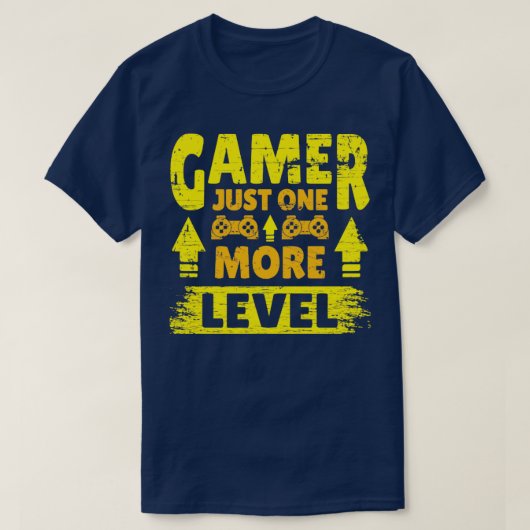 T-shirt Gamer juste un niveau supplémentaire (Design devant)