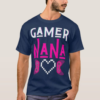 T-shirt Gamer Nana Grandma Joue Vidéo Jeu Drôle Mimi Gam