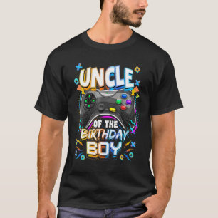 T-shirt Gamer Oncle Of The Birthday Boy Oncle Gamer Birthd