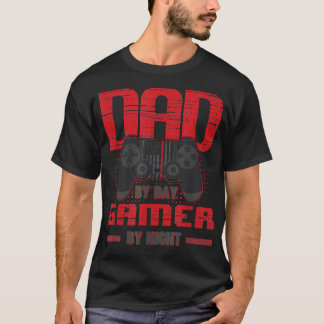 T-shirt Gamer Papa Drôle Drôle Drôle Jeu papa Par Jeu Jeu 