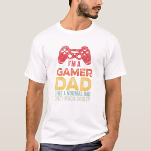 T-shirt Gamer Papa Funny Video Gaming