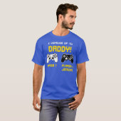 T-shirt Gamer Papa Joueur Console de jeu Révélation de gen (Devant entier)
