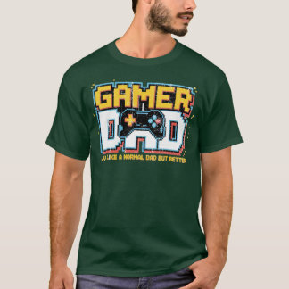 T-shirt Gamer Papa pour la Fête des pères et tous les jour