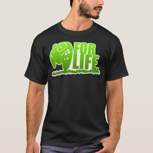 T-shirt Gamer PENDANT la VIE (Devant)