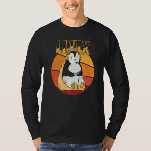 T-shirt Gamer Penguin Linux Root Party Nerd Programmeur Co