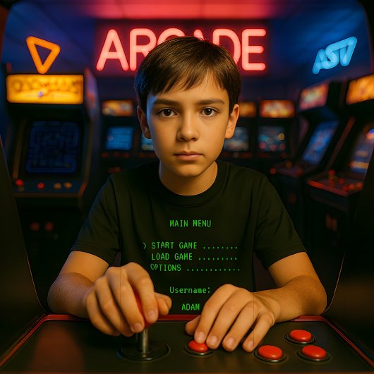 T-shirt Gamer personnalisé - Nom d'utilisateur et 