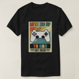 T-shirt Gamer Promu Au Cadeau Papa 2020 Jusqu'Au Cadeau Pa