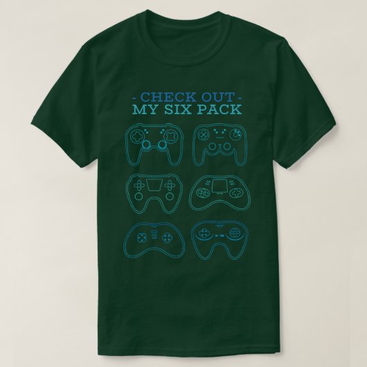 T-shirt Gamer Six Pack (Design devant)