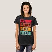 T-shirt Gamer Son Brother Husband Dad Video Game Legend (Devant entier)
