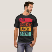 T-shirt Gamer Son Brother Husband Dad Video Game Legend (Devant entier)