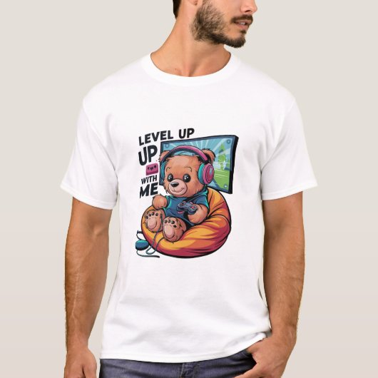 T-shirt Gamer Teddy (Devant)