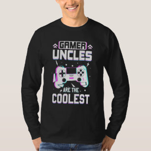 T-shirt Gamer Uncles Sont Les Jeux Retro Les Plus Coolles