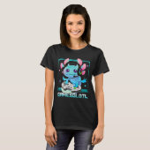 T-shirt Gamer Vidéo Axolotl Kawaii Pastel Goth mignon Anim (Devant entier)