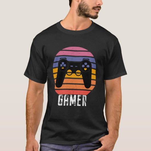 T-shirt Gamer Video retro Controller Games Gaming Boys Gir (Devant)
