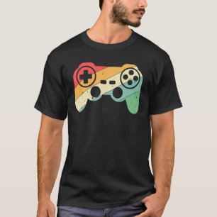 T-shirt Gamer Vintage Retro Jeux de contrôleur vidéo