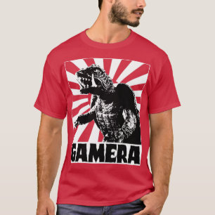 T-shirt GAMERA 1965 Soleil levant pour tee - shirts rouges