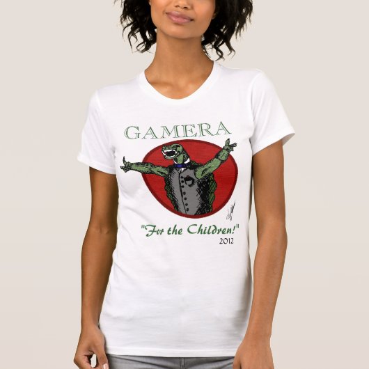 T-shirt Gamera pour le président 2012 (Devant)
