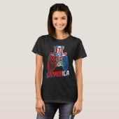 T-shirt Gamerica 4th of July Video Game American Flag Uncl (Devant entier)